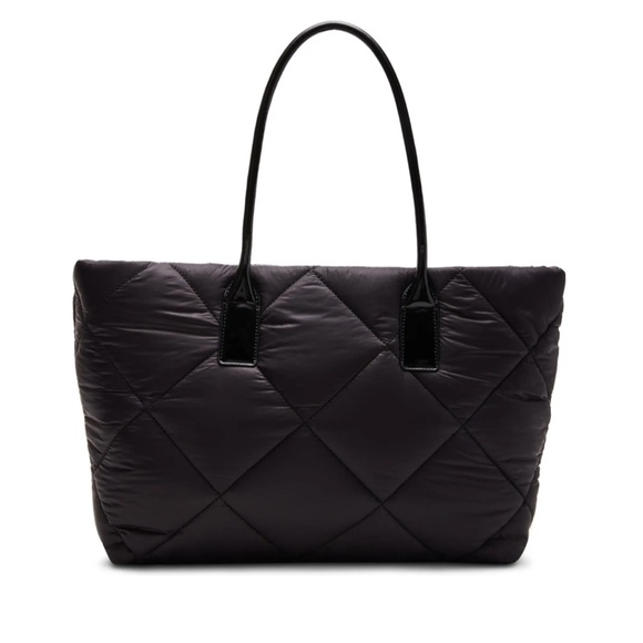 Anne Klein Black Quilted Tote Bag - Picture 3 of 6